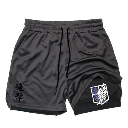 TATAKAE!™ AOT Inspired Gym Performance Shorts