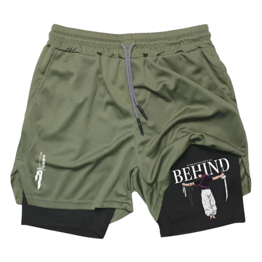 BEHIND!™ JJK Inspired Gym Performance Shorts