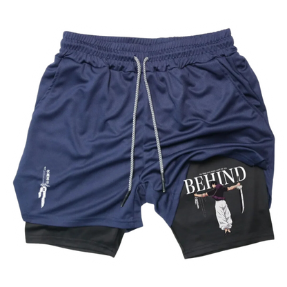 BEHIND!™ JJK Inspired Gym Performance Shorts