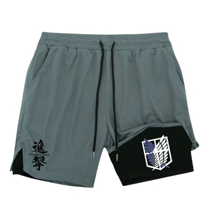 TATAKAE!™ AOT Inspired Gym Performance Shorts